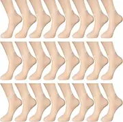 [Bencailor] 24 Pairs Women's Sheer Socks Nylon Spandex Ankle Sheer Stockings Thin Short Ankle High Socks