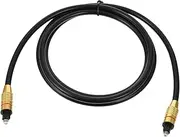 LIFKICH 1 PC Digital Optical Audio Cable Male to Male Fiber Cord with Plated Connectors for High Fidelity Sound for Tv and Home Theater Systems
