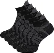 [Toes&Feet] Men's Anti Odor Quick-Dry Cushion Low-Cut Compression Running Socks