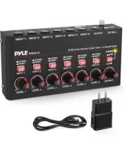 USB Audio Interface - 6 Mono/Stereo Switching Inputs | Ultra-low Noise Design wi