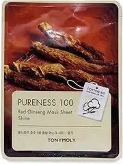 Tony Moly Pureness 100 Red Ginseng Shine Mask Sheet