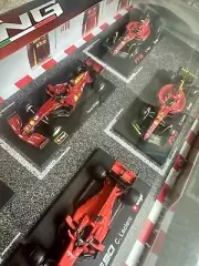 Bburango Ferrari Formula Racing Cars Diecast Metal, Set of 6, 1:43 Collection