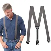 Upfitter Fitted Mens Suspenders for Under or Over Clothing | No Show Belt