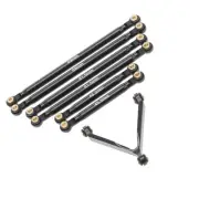 Racing Aluminum Alloy Link Set Black For Axial SCX24 90081 1:24 RC Car Part