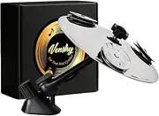CarCymbal Air Vent - Easy Clip-On Mini Cymbal for Car Dashboard, Easy Clip-On Mini Cymbal for Music Lovers, Compact Durable Car Accessory for All Types Of Vehicles (Silver, 1pcs)