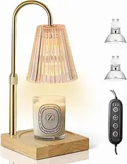 Candle Warmer Lamp with Timer Dimmer Adjustable Height, Mothers Day Gifts, Electric Wax Warmer Vintage Home Decor for Scented Jar Candle