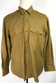WWI US USMC MARINE P1904 WOOL FLANNEL COMBAT FIELD SERVICE SHIRT-SIZE 3 (46-48R)