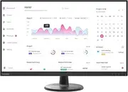 Lenovo C32u-40 Monitor - 31.5-inch, 4K WLED, 60Hz, Anti-Glare Screen, Eye Comfort, Raven Black, 63DAGAR2AU