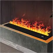 Electric Fireplace Electric Fireplace 3D Atomized Fireplace Slim Built-in Fireplace Simulation Flame Fireplace Decorative Living Room TV Cabinet Fireplace Fireplace Heater(800mm)