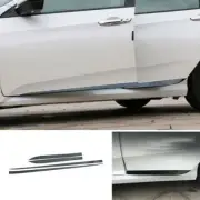 Bright Black Body Side Door Molding Strips Trim For Honda Civic 10th 2016-2021 (for: Honda Civic)