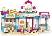 BRICK STORY Girls City Bakery Building Sets 348 Pieces Baking Store Building Kit Cake Shop Building Blocks Toys Food Dessert Cupcake Playset Gift for Boys Girls Kids Age 6 7 8 9 10 11 12 Years Old