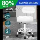 ALFORDSON Salon Stool Backrest Swivel Barber Hair Dress Chair Riley White