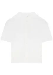 Frame Broderie Anglaise Cotton Shirt - White - S (UK8-10 / S) S (UK8-10 / S)