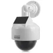 360 Rotation Fake Security Camera With Flashing LED Powered by Solar and Battery