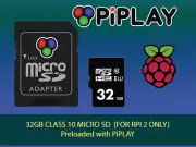 PiPlay for Raspberry Pi 2 - Retro Emulators - PreLoaded Class 10 Micro SD