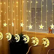 Fairy Curtain Lights Indoor 2.5m/8.2ft 138 LEDs Window Curtain String Light, 8 Modes USB Powered, Wedding Party Home Garden Bedroom Outdoor Indoor Wall Decorations (2025)