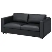 VIMLE 2-seat sofa-bed, Grann/Bomstad black