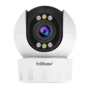 Srihome SH046 4MP 5G WiFi Indoor PTZ Camera 5X Optical Zoom Wireless Auto Tracking Night Vision Two-way Audio Smart Home