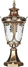 Outdoor lamp 61cm Outdoor Waterproof Lantern Post Lamp Vintage Aluminium Bronze IP55 Garden Security Pillar Lamp E27 Pathway Lighting E27 Landscape Fe