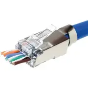 IDEAL 85-368 Shielded Feed-Thru CAT-6A/6/5-E Modular Plugs for Larger Diamete...