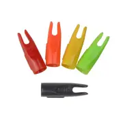 Archery 50pcs Plastic Arrow Nocks 5/16" Tails 7mm Wood Bamboo Shaft DIY Target