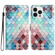 For iPhone 16 Pro Max Case Card Slot Holder Leather Phone Cover Cute Pattern