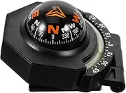 Yardwe Car Decoration Car Dash Compass Abs Black Car Compass Dash Mount Acrylic Compass for Boat