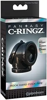 Fantasy C Ringz Rock Hard Cock Pipe Ball stretcher, Black