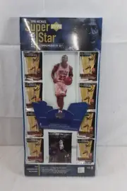 1998 Michael Jordan Upper Deck Super Star Commemorative Set w/ Stand Up & Packs