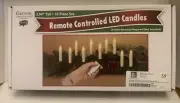 Gerson International Infrared Remote Control LED Candles Set of 10 3.94” Inch