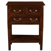 Tasmania 3 Drawer Sofa Table - Mahogany