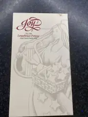 Vintage Longaberger 1996 JOY Cookie Mold new in box
