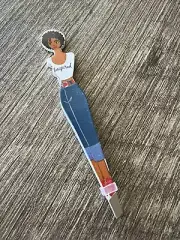 *BEAUTY SECRET* SLANTED TIP "INSPIRED" LADY TWEEZERS *DISCONTINUED* XMAS GIFT
