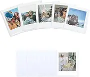Square Magnetic Photo Frame for Refrigerator,Personalised Magnetic Picture Frames for Instax Square SQ40/SQ1/SQ60/SQ20/SQ10/SQ6/SP-3 Films, for 2.8 x 3.4 inch Pictures（10 Pack） (White)