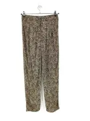New Flynn Skye In the Wild Tyler Pant Womens L Leopard Print High Waist