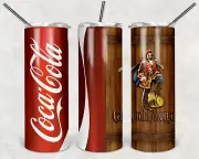 Captain Morgan and Coke 20oz Tumbler ( NEW IN BOX )- PRIORITY SHIPPING