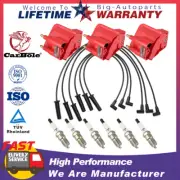 3X Ignition Coil DR39 & 6X Spark Plug & Wireset For Chevrolet Impala MonteCarlo (for: Chevrolet)