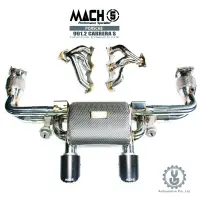 在飛比找蝦皮商城優惠-MACH5 高流量帶三元催化頭段 排氣管 PORSCHE 9