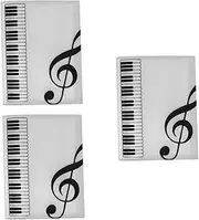 ibasenice 3pcs Sheet Sheet Music Binder Choir Binder Music Accessories Piano Book Holder Band Flip Folder Pages