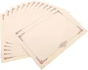 Anneome 25pcs Certificate Paper Diploma Certificate Printing Paper Classy Border Easy to Install Office Home