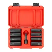 Tekton SID92415 9 Piece 1/2 Inch Drive 6-Point Impact Lug Nut Socket Set