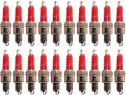 Racing 3 Triple Electrode A7TC Spark Plug Compatible with GY6 50 70 110 125 150 cc ATV Quad Moped Scooter Dirt Bike Go Kart Buggy Motorcycle(5L 23.6xH14.5cm)