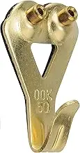 OOK 50616 Professional Picture Hangers, Art Hangers, Padded, Brass, Reusable Picture Hooks, 50lb (10 Set)
