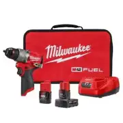 Milwaukee M12 FUEL 12V 1/2" Brushless Cordless Hammer Drill/Driver Kit 3404-22