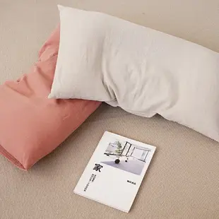 棉麻枕頭 日式簡約自然材料舒睡蒲絨枕頭護頸枕北歐簡約枕套枕芯