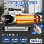 Maxkon Infrared Heater Carbon Fibre Instant Heat Bar Outdoor Patio 2000W Heater