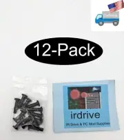 12-Pack: Black LCD Monitor/TV VESA Mounting Screws for Mini ITX Case,PC Chassis