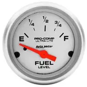 Autometer Ultra Lite Fuel Level Gauge Electric - 240 - 33 Ohm, 2 1/16 Inch, Short Sweep, AU4316