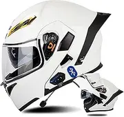 Snowmobile Motorcycle Helmets Bluetooth Full Face Motorcycle Helmet Dual Visor Sun Shield Flip Up Modular Motocross ECE Approved Helmets