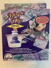 VINTAGE 1994 MAGIC DIP MARBLEIZING PAINT & DESIGN KIT IRWIN